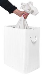 Мешок для белья с крышкой - SOREN, 80 л, белый цена и информация | Ящики для вещей | kaup24.ee
