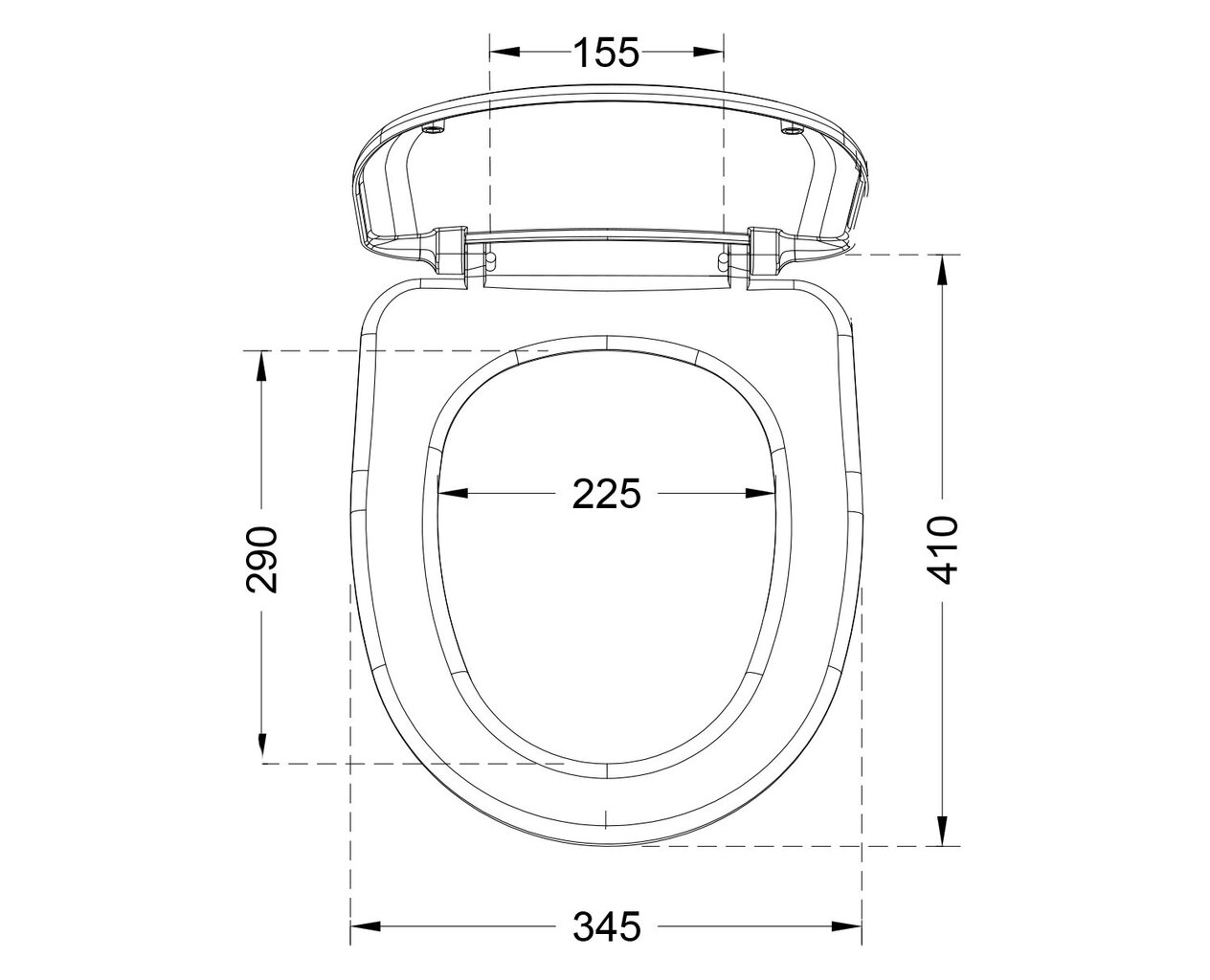 Prill-laud Riga, ABS hinged, ülevalt kinnitus hind ja info | WC-poti tarvikud | kaup24.ee