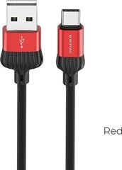 Borofone Cable BX28 Dignity - USB to Micro USB - 2,4A 1 metre red цена и информация | Кабели для телефонов | kaup24.ee