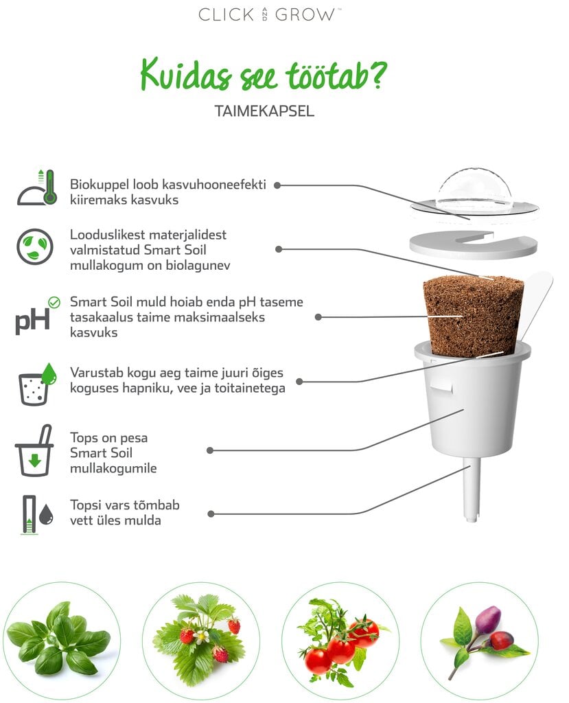 Lemmalts Click & Grow Smart GArden täidis, 3 tk hind ja info | Nutipotid ja taimelambid | kaup24.ee