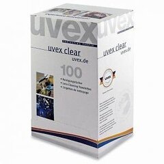 Salvrätikud prilliläätsede puhastamiseks Uvex, 100 tk, 2 pakki hind ja info | Prillide ja läätsede tarvikud | kaup24.ee
