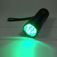 9 LED rohelise tulega lamp taimede kasvatamiseks, 2 tk цена и информация | Фонарики, прожекторы | kaup24.ee
