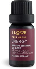 Эфирное масло I Love Wellness Energy Essential Oil, 10 мл цена и информация | Эфирные, косметические масла, гидролаты | kaup24.ee