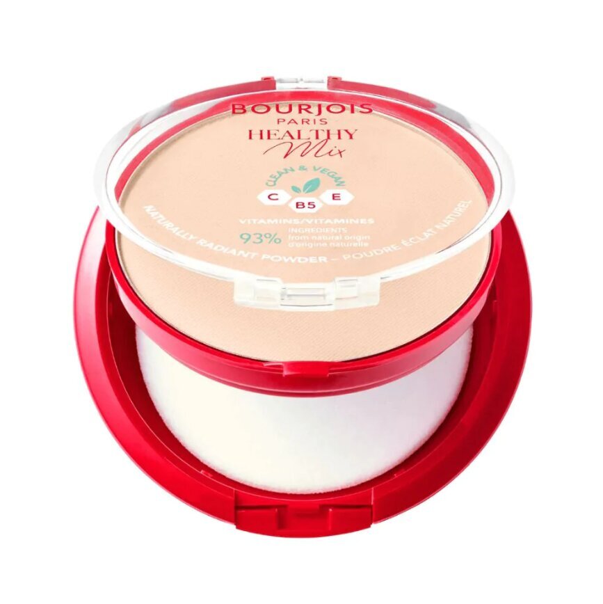 Kompaktne puuder Bourjois Paris Healthy Mix Clean, 01 Ivory, 10 g цена и информация | Jumestuskreemid, puudrid | kaup24.ee