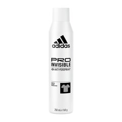 Pihustav deodorant Adidas Pro Invisible, 250 ml hind ja info | Deodorandid | kaup24.ee