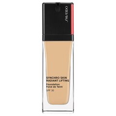 Shiseido Synchro Skin Radiant Lifting Foundation SPF30, 250 песочный, 30 мл цена и информация | Пудры, базы под макияж | kaup24.ee