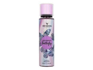 Kehasprei Vive Scents Enhanced, Butterfly naistele, 236 ml hind ja info | Kehakreemid, losjoonid | kaup24.ee