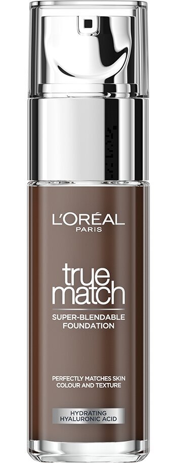 Jumestuskreem L&#39;Oreal Paris True Match Liquid Foundation, 12N Ebony, 30 ml цена и информация | Jumestuskreemid, puudrid | kaup24.ee