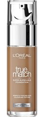 Meigialus L&#39;Oreal Paris True Match Liquid Foundation, 8,5N pekaanipähklipuru, 30 ml hind ja info | Jumestuskreemid, puudrid | kaup24.ee