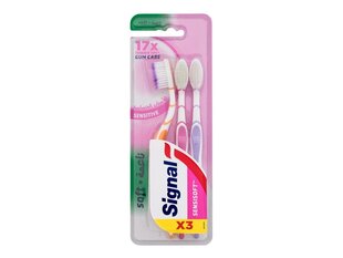Hambaharjad Signal Sensisoft Gum Care Sensitive, 3 tk. цена и информация | Для ухода за зубами | kaup24.ee