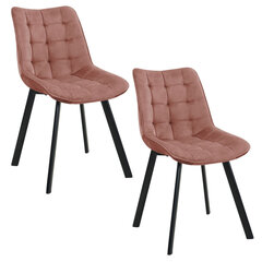 2 tooli Akord SJ.28, roosa, komplektis hind ja info | Söögilaua toolid, köögitoolid | kaup24.ee