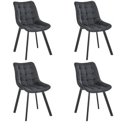 4 tooli Akord SJ.28, musta värvi hind ja info | Söögilaua toolid, köögitoolid | kaup24.ee