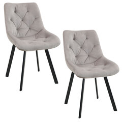 2 tooli Akord SJ.33, halli värvi hind ja info | Söögilaua toolid, köögitoolid | kaup24.ee