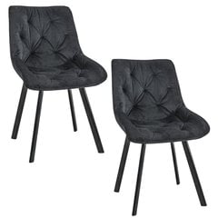 2 tooli Akord SJ.33, musta värvi hind ja info | Söögitoolid, baaritoolid | kaup24.ee