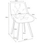 2 tooli Akord SJ.33, halli värvi hind ja info | Söögitoolid, baaritoolid | kaup24.ee