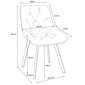 4 tooli Akord SJ.33, hall, komplekt Akord SJ.33 цена и информация | Söögilaua toolid, köögitoolid | kaup24.ee