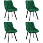 4 tooli Akord SJ.33, roheline, komplekt Akord SJ.33 цена и информация | Söögitoolid, baaritoolid | kaup24.ee