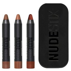 Huulepliiatsite komplekt Nudestix90 Nude Mini Lips, 3x2,5 g цена и информация | Помады, бальзамы, блеск для губ | kaup24.ee
