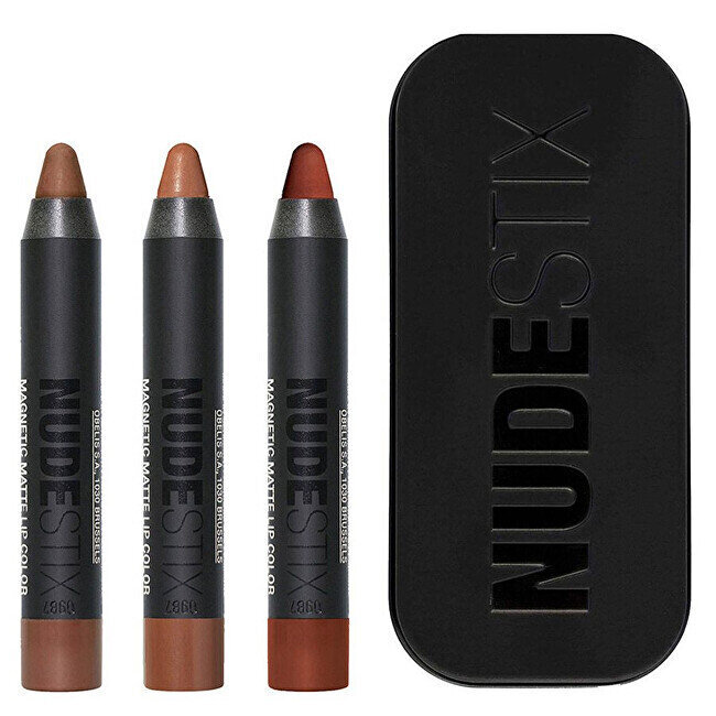 Huulepliiatsite komplekt Nudestix90 Nude Mini Lips, 3x2,5 g цена и информация | Huulepulgad, -läiked, -palsamid, vaseliin | kaup24.ee
