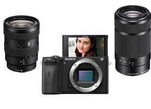 Sony A6600 ILCE-6600/B + 16-50мм + 55-210mm цена и информация | Цифровые фотоаппараты | kaup24.ee