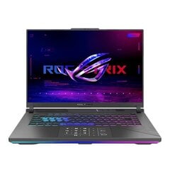 Notebook|ASUS|ROG Strix|G16|G614JVR-N4018W|CPU Core i9|i9-14900HX|2200 MHz|16&quot;|2560x1600|RAM 16GB|DDR5|5600 MHz|SSD 1TB|GeForce RTX 4060|8GB|ENG|Windows 11 Home|Grey|2.5 kg|90NR0II5-M000M0 hind ja info | Sülearvutid | kaup24.ee