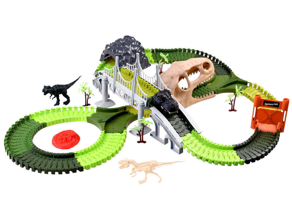 Paindlik rada dinosauruste autodele цена и информация | Poiste mänguasjad | kaup24.ee