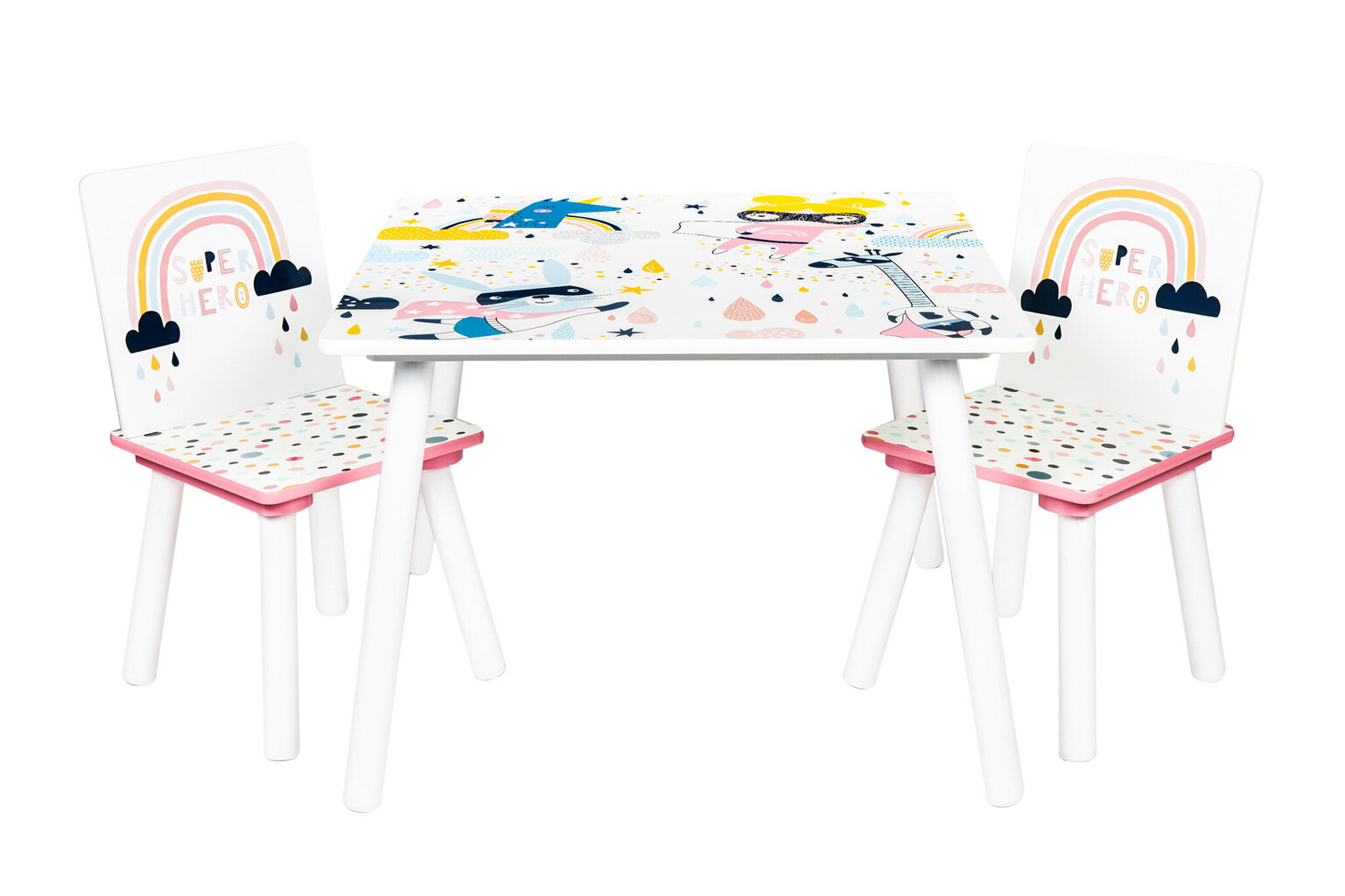 Laud koos toolidega, värviline hind ja info | Laste lauad ja toolid | kaup24.ee