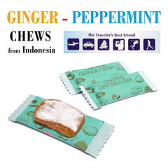 Ingver & Piparmünt pastillid Sina Ginger & Peppermint Chews, 56 g hind ja info | Maiustused | kaup24.ee