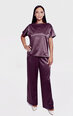 Пижамные штаны женские «Samanta» 23102, темно-фиолетовые