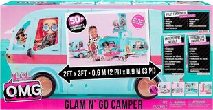 Transformeeritav nukumatkaauto L.O.L. Surprise OMG Glam N’ Go Camper, 90 cm цена и информация | Игрушки для девочек | kaup24.ee