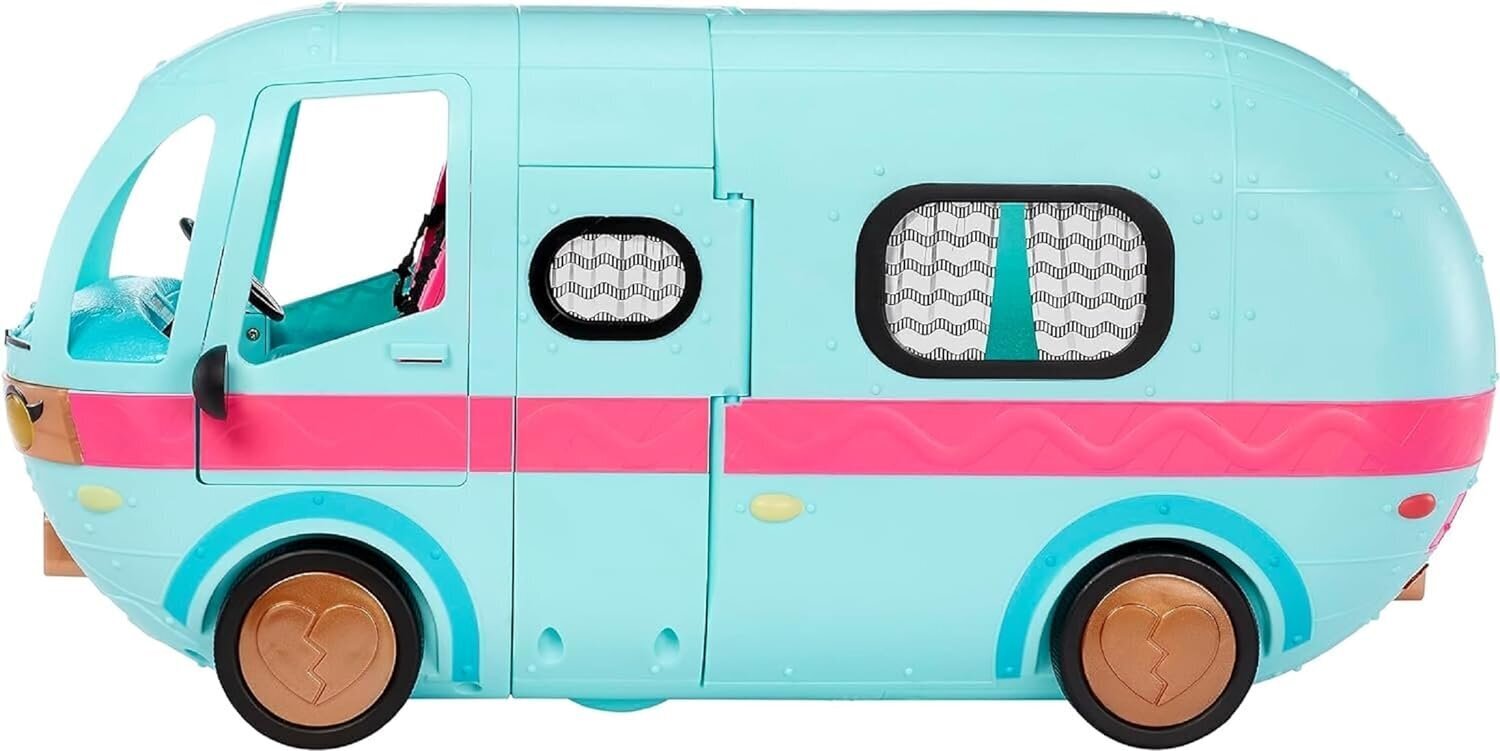 Transformeeritav nukumatkaauto L.O.L. Surprise OMG Glam N’ Go Camper, 90 cm цена и информация | Tüdrukute mänguasjad | kaup24.ee