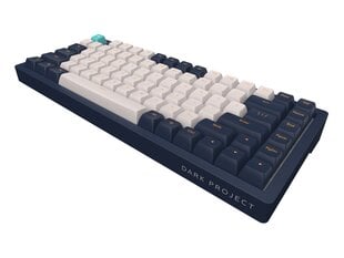 Klaviatuur Dark Project KD83A Ivory / Navy Blue - RGB ANSI (ENG) цена и информация | Клавиатуры | kaup24.ee