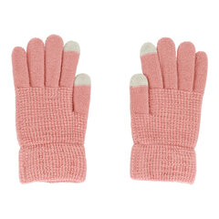 Перчатки для сенсорных экранов дизайн 2 РОЗОВЫЕ цена и информация | Женские перчатки | kaup24.ee