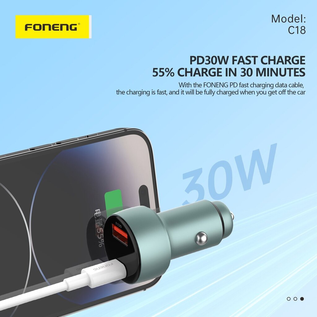 Foneng C18 hind ja info | Mobiiltelefonide laadijad | kaup24.ee