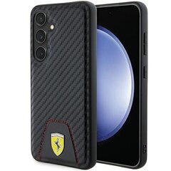 FerrariFEHCS24SN3PUK S24 S921 czarny|black hardcase Carbon Stitched Bottom цена и информация | Чехлы для телефонов | kaup24.ee