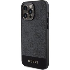 Guess GUHCP15XG4GLGR iPhone 15 Pro Max 6.7" szary|grey hardcase 4G Stripe Collection цена и информация | Чехлы для телефонов | kaup24.ee