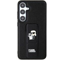 Karl Lagerfeld KLHCS24LGSAKCPK S24 Ultra S928 czarny|black hardcase Gripstand Saffiano Karl&Choupette Pins цена и информация | Чехлы для телефонов | kaup24.ee