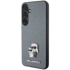 Karl Lagerfeld KLHCS24MPSAKCMPG S24+ S926 hardcase szary|grey Saffiano Karl & Choupette Metal Pin цена и информация | Чехлы для телефонов | kaup24.ee