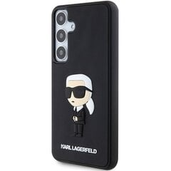 Original Pouch KARL LAGERFELD  hardcase 3D Rubber Ikonik KLHCS24S3DRKINK for Samsung Galaxy S24 black цена и информация | Чехлы для телефонов | kaup24.ee