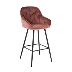 Комплект из 2 барных стульев BRITA, розовый бархат цена и информация | Стулья для кухни и столовой | kaup24.ee