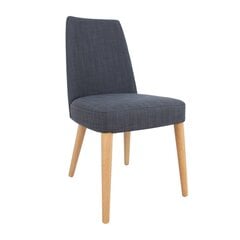 Комплект из 2 стульев ILVA 62x48xH88см, мягкое, серое сиденье, светлые дубовые ножки цена и информация | Стулья для кухни и столовой | kaup24.ee