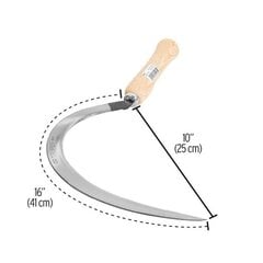 Sakiline sirp, 405 mm Truper, 3 tk hind ja info | Käsitööriistad | kaup24.ee