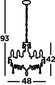 Searchlight rippvalgusti Marie Therese 1455-5CL hind ja info | Rippvalgustid | kaup24.ee