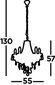 Searchlight rippvalgusti Marie Therese 8885-5CL цена и информация | Rippvalgustid | kaup24.ee