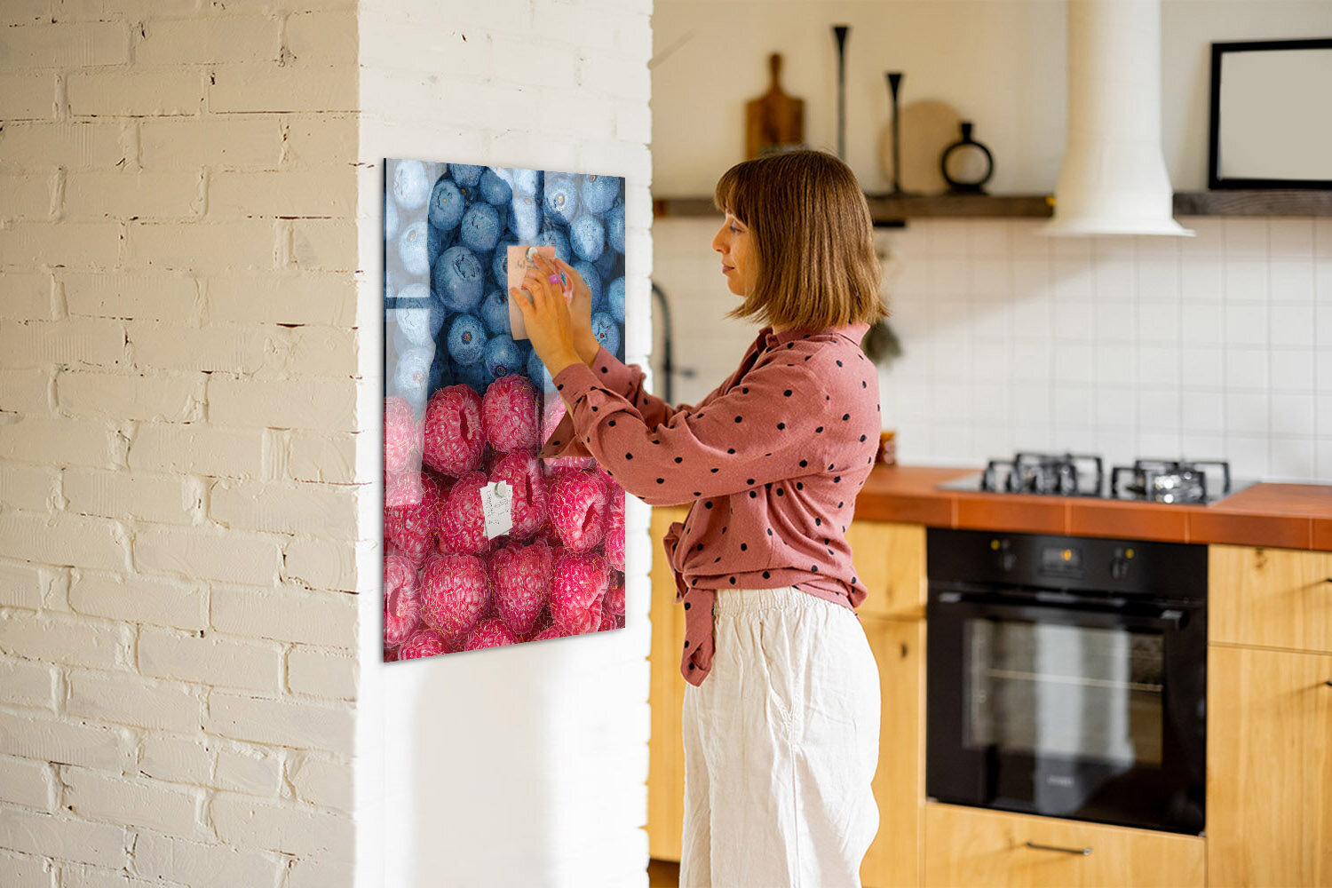 Magnettahvel Mustikad ja Vaarikad, 60x90 cm hind ja info | Kirjatarbed | kaup24.ee