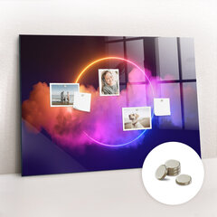 Magnettahvel 3D Suitsu Abstraktsioon, 100x70 hind ja info | Kirjatarbed | kaup24.ee