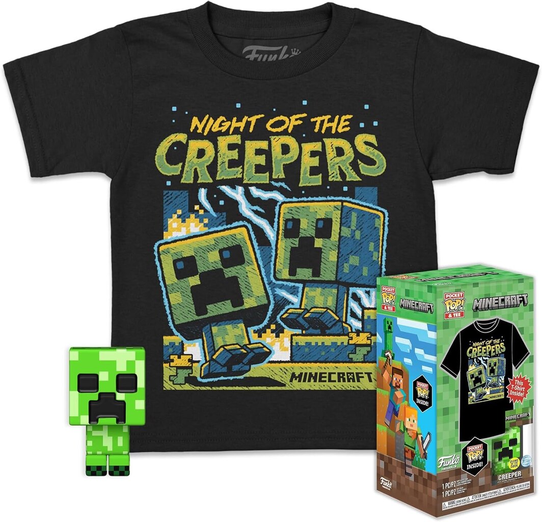 Funko Pocket Pop! & Tee Minecraft Blue Creeper XL цена и информация | Fännitooted mänguritele | kaup24.ee