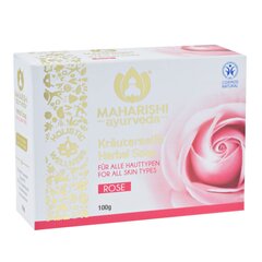 Травяное мыло Maharishi Ayurveda Rose, 100 г цена и информация | Мыло | kaup24.ee