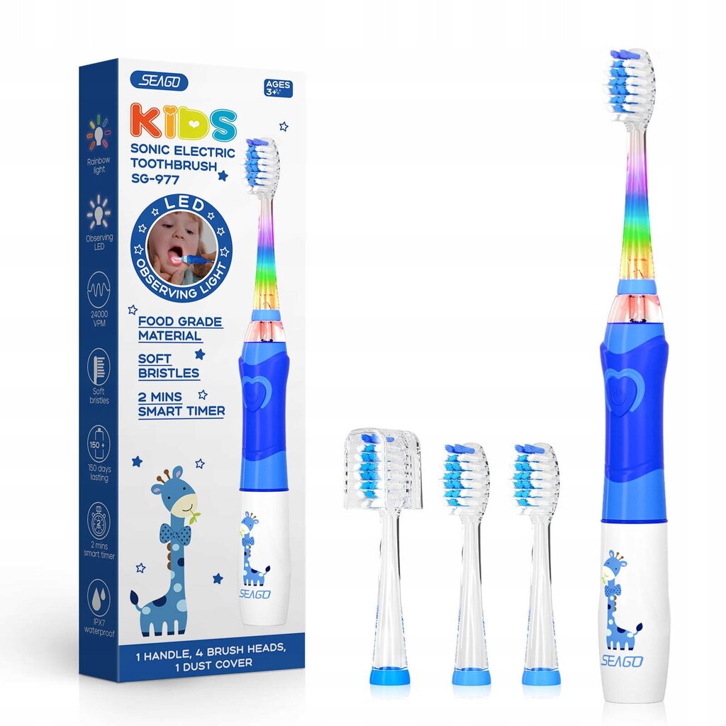 Seago Kids цена и информация | Elektrilised hambaharjad | kaup24.ee