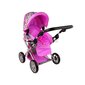 Nukukäru 2in1 Lean Toys, roosa/hall цена и информация | Tüdrukute mänguasjad | kaup24.ee